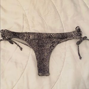 Brazillian snake print bikini bottoms